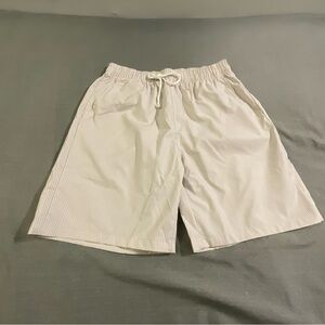 Striped Cream Shorts